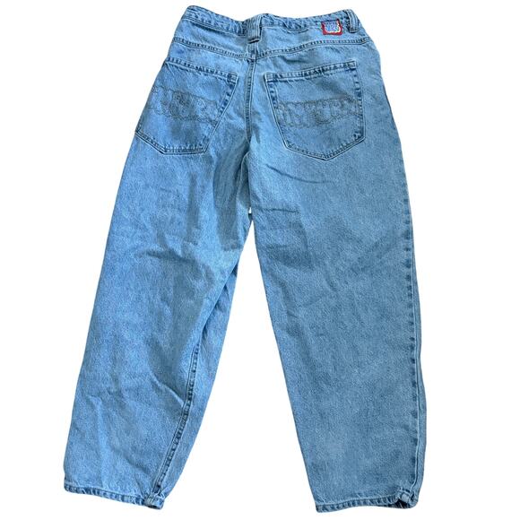 EMPYRE Jnco style embroidered jeans 30 drawstring streetwear skater grunge rave
